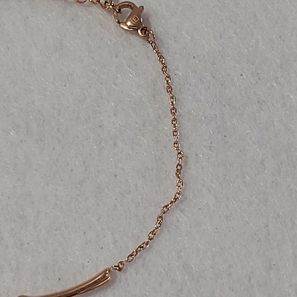 Titanium Steel Rose Gold Heart Link Bracelet - Picture 5 of 6